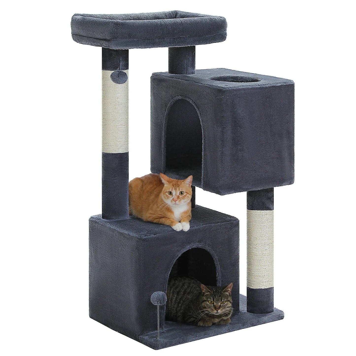 Multi-Level Cat Scratching Post and Bed, 3 Levels (Large)
