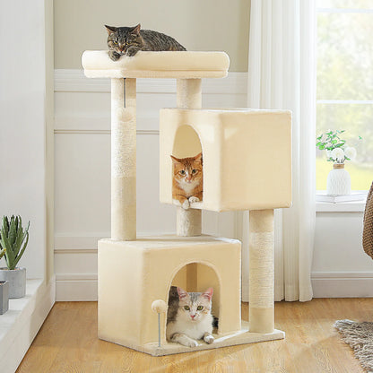 Multi-Level Cat Scratching Post and Bed, 3 Levels (Large)