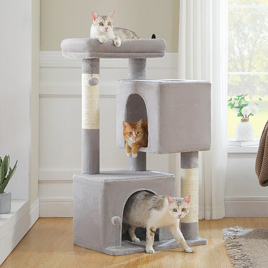 Multi-Level Cat Scratching Post and Bed, 3 Levels (Large)