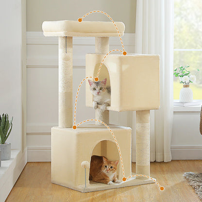 Multi-Level Cat Scratching Post and Bed, 3 Levels (Large)