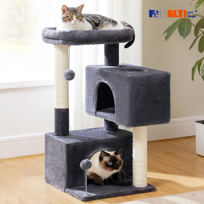 Multi-Level Cat Scratching Post and Bed, 3 Levels (Medium)