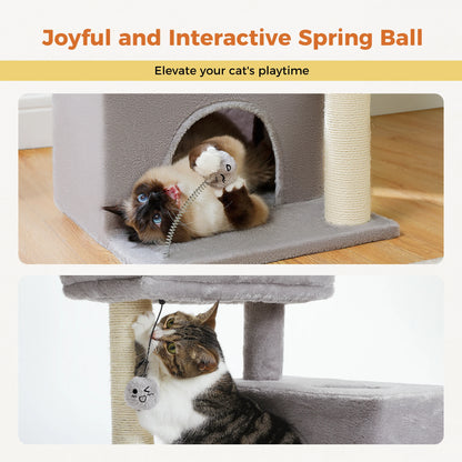 Multi-Level Cat Scratching Post and Bed, 3 Levels (Medium)