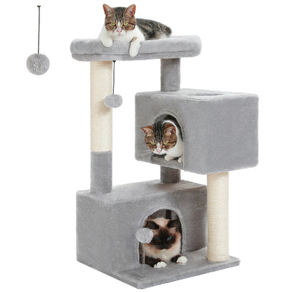 Multi-Level Cat Scratching Post and Bed, 3 Levels (Medium)