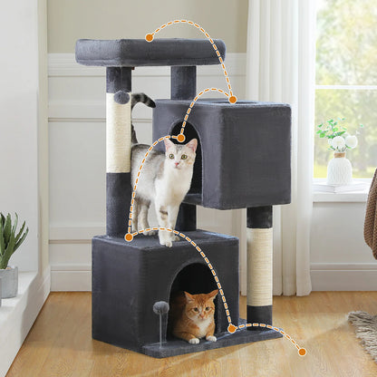 Multi-Level Cat Scratching Post and Bed, 3 Levels (Large)