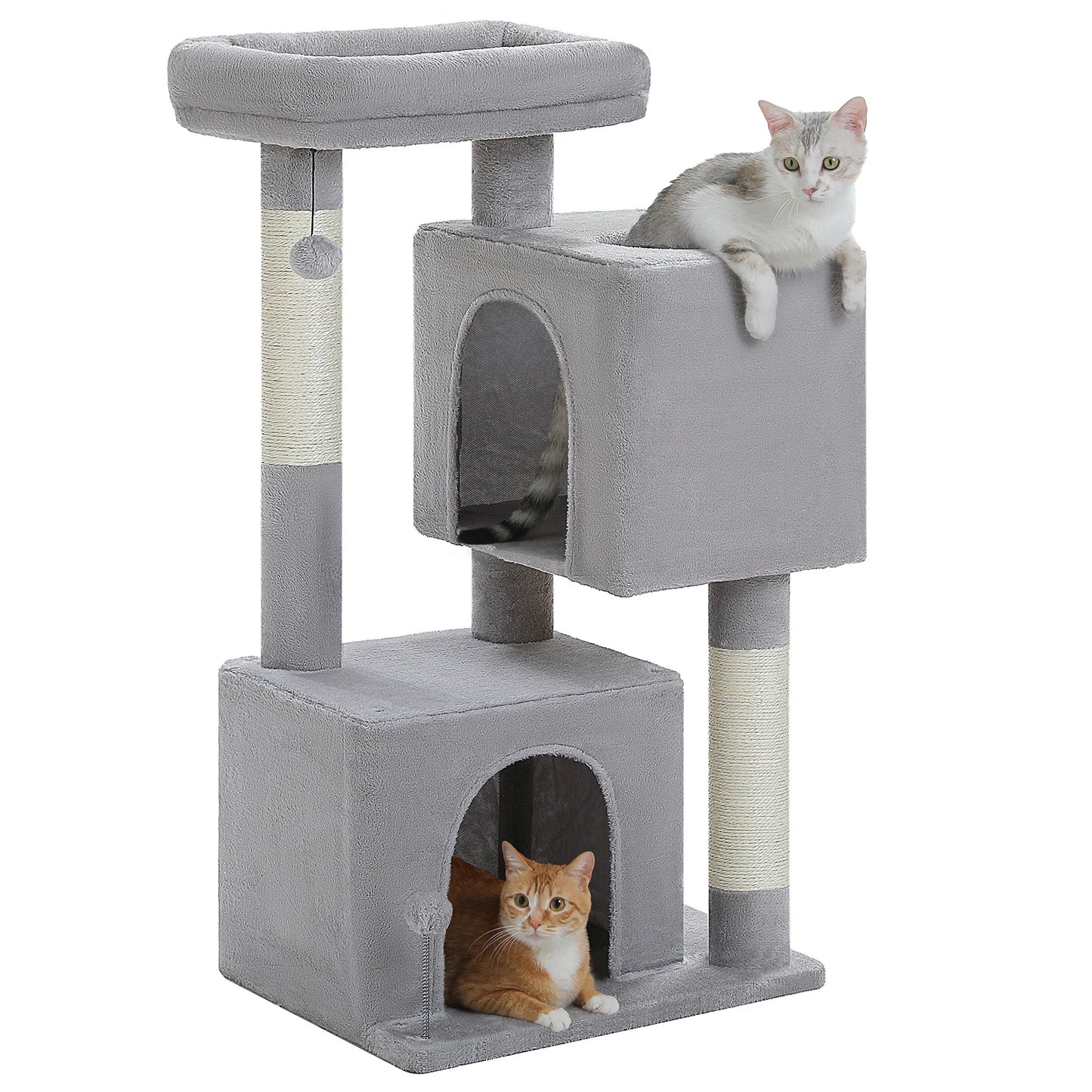 Multi-Level Cat Scratching Post and Bed, 3 Levels (Large)