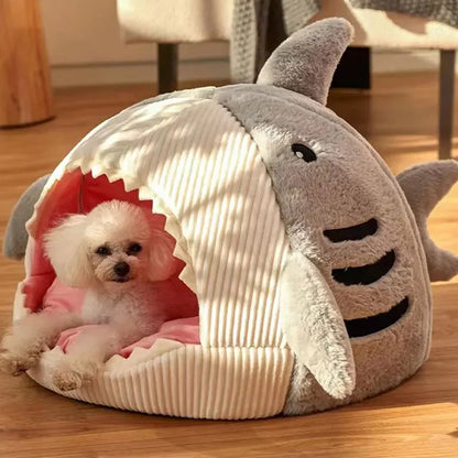 Luxury Plush Shark Pet Bed