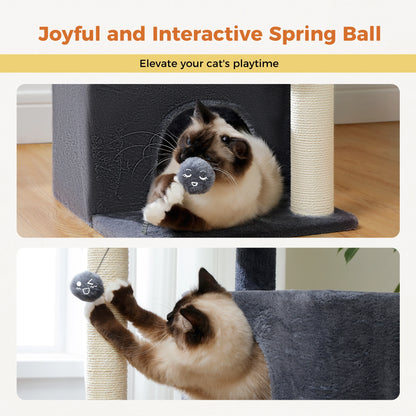 Multi-Level Cat Scratching Post and Bed, 3 Levels (Medium)