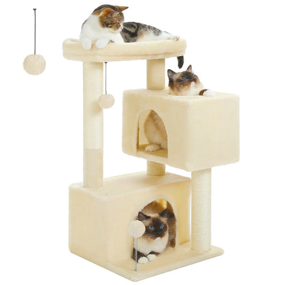Multi-Level Cat Scratching Post and Bed, 3 Levels (Medium)