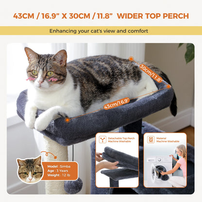 Multi-Level Cat Scratching Post and Bed, 3 Levels (Medium)