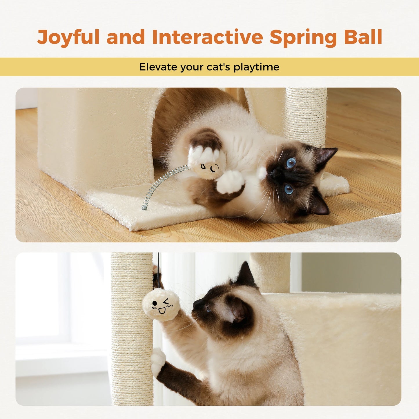 Multi-Level Cat Scratching Post and Bed, 3 Levels (Medium)