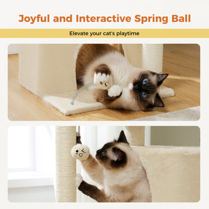 Multi-Level Cat Scratching Post and Bed, 3 Levels (Medium)