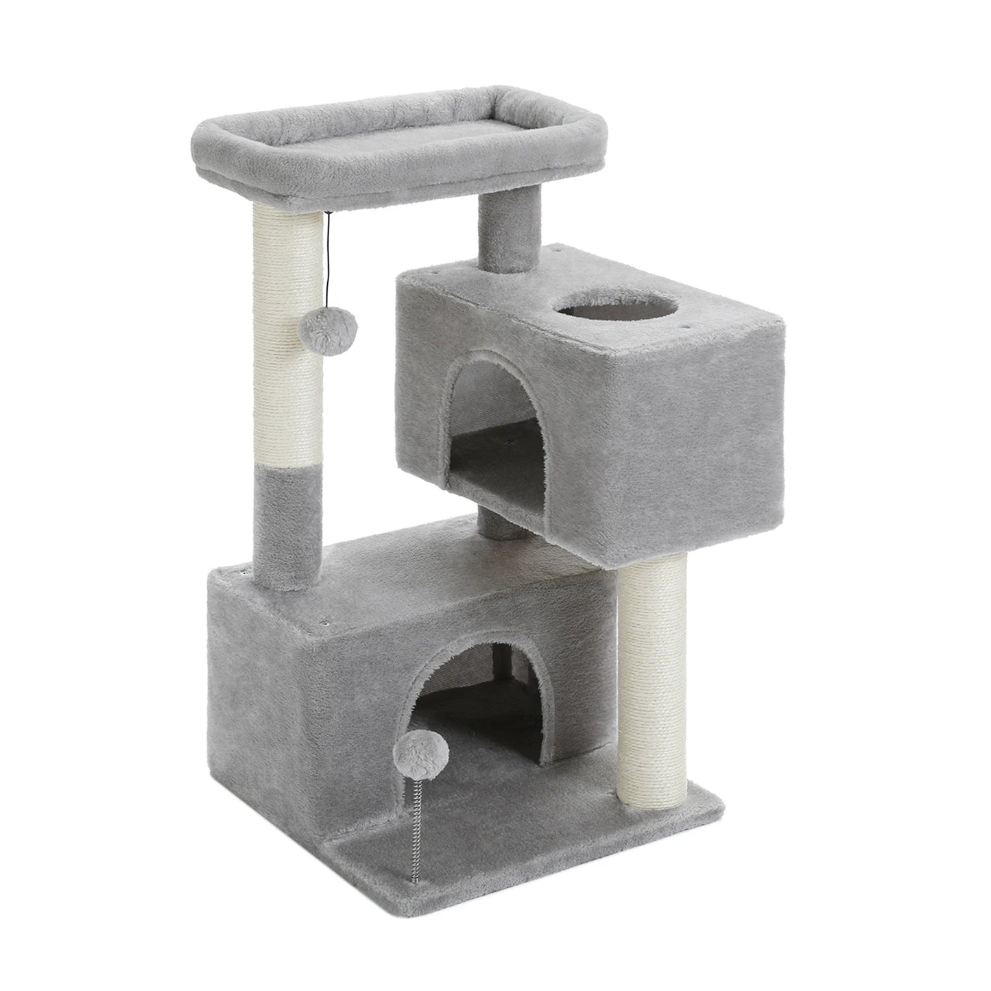 Multi-Level Cat Scratching Post and Bed, 3 Levels (Medium)