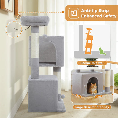 Multi-Level Cat Scratching Post and Bed, 3 Levels (Large)